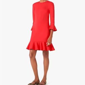 Kate Spade Ponte Flounce Shift Dress